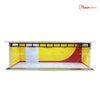 1/64 Garage Scene Model with Light Assembled Parking Lot Diorama Parking Place for Miniatures Cars Display