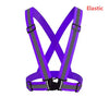 Highlight  Straps Adjustable Safety Vest Elastic Band For Adults and Children  Running Riding Clothing 12 Colors