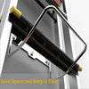 AT43-Ladder Rack Hanger, Ladder Storage Hook Wall Mount Multi-Purpose Garage Utility Rack Heavy Duty
