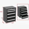 Garage Mechanic Tools Organizing Cabinets: Premium Steel Combo Of Drawer Cabinet And Double-Door Tool Cabinets