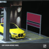 1:64Car Garage Models 4-Story Steel Frame Garage & Parking Lot  Light-Up Assembly Simulation Model Car Garage Model Parking Lots