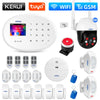 KERUI W202 Tuya WIFI GSM Alarm System Smart Home Security Alarm Kit RFID APP Remote Control with Anti-pet Motion Sensor Detector
