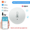 Tuya Zigbee Temperature And Humidity Sensor Voice Control Intelligent Home Hygrometer Monitoring need tuya Gateway no battery