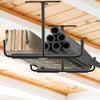 2PCS Ceiling Rack Shelf T-Shaped Overhead Garage Storage Rack Heavy Duty Hanger For Garage Garden Tools Shovel Rake Organizer