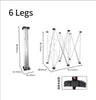 Foldable 4-6 Leg Workbench Work Sawhorse Spider Leg Stainless Steel Portable Support Quick Telescopic Workbench With Carry Bag