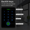 Tuya NFC Bluetooth Backlit Touch Keypad Access Control IP65 Waterproof RFID 13.56MHz Biometric Fingerprint Door Opener Keyboard