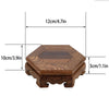 Natural Solid Wood Decorative Shelves for Wine Tea Sets Pedestal Crafts Vase Flower Pot Bonsai Buddha Display Stand Storage Rack
