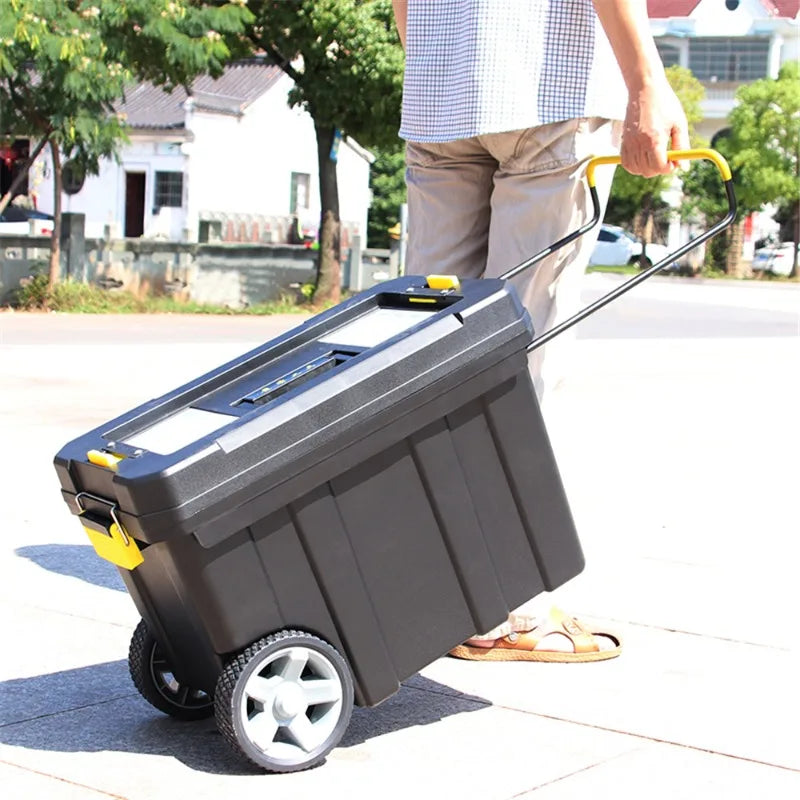 Large Capacity Portable Garage Storage Tool Box Suitcase Trolley Case Complete Garage Rack Screw Tool Storage Box Workshop