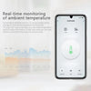 Tuya Zigbee Temperature And Humidity Sensor Voice Control Intelligent Home Hygrometer Monitoring need tuya Gateway no battery