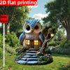1pcs Owl Tree House Outdoor Garden Decoration, Perfect for Courtyard Decoration, Ideal Gift for Family and Friends