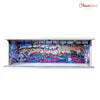 1/64 Garage Scene Model with Light Assembled Parking Lot Diorama Parking Place for Miniatures Cars Display