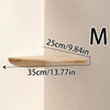 Scalloped Corner Shelves Floating Wall Shelf Storage Rack Wooden Wall Decor Bedroom Living Room Kitchen  Home Decorations Ledge