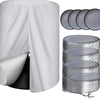2Set of Garage Tire Storage Covers Dust Covers，Can hold four tires，Zippered Thickened Dust Cover，Outdoor Storage Bag with Hangin