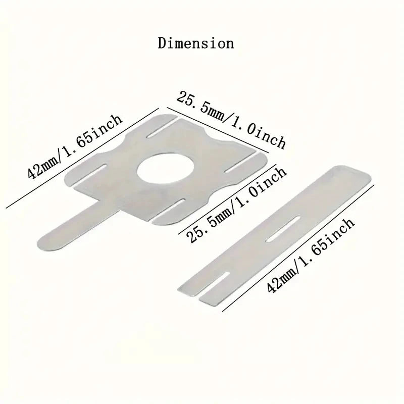 5 Sets (30 Pieces), 18650 Lithium Battery Nickel Sheet Spot Welding Nickel Plate Battery Nickel Plated Sheet U-Shaped Strip Sheet for Battery Pack Spot Welding