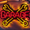 Garage LED neon light decoration sign, used for wall decoration of rainbow lights in car shops, garages, and car repair shops