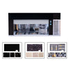 1/64 Garage Scene Model with Light Voice Control Electronic Door Connected in Series Simulation Parking Place Cars Display Boxes