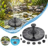 Outdoor Solar Fountain, Solar Water Fountain with 6 Nozzles Various Water Features and 4 Stabilizing Bar, DIY Garden Bird Bath