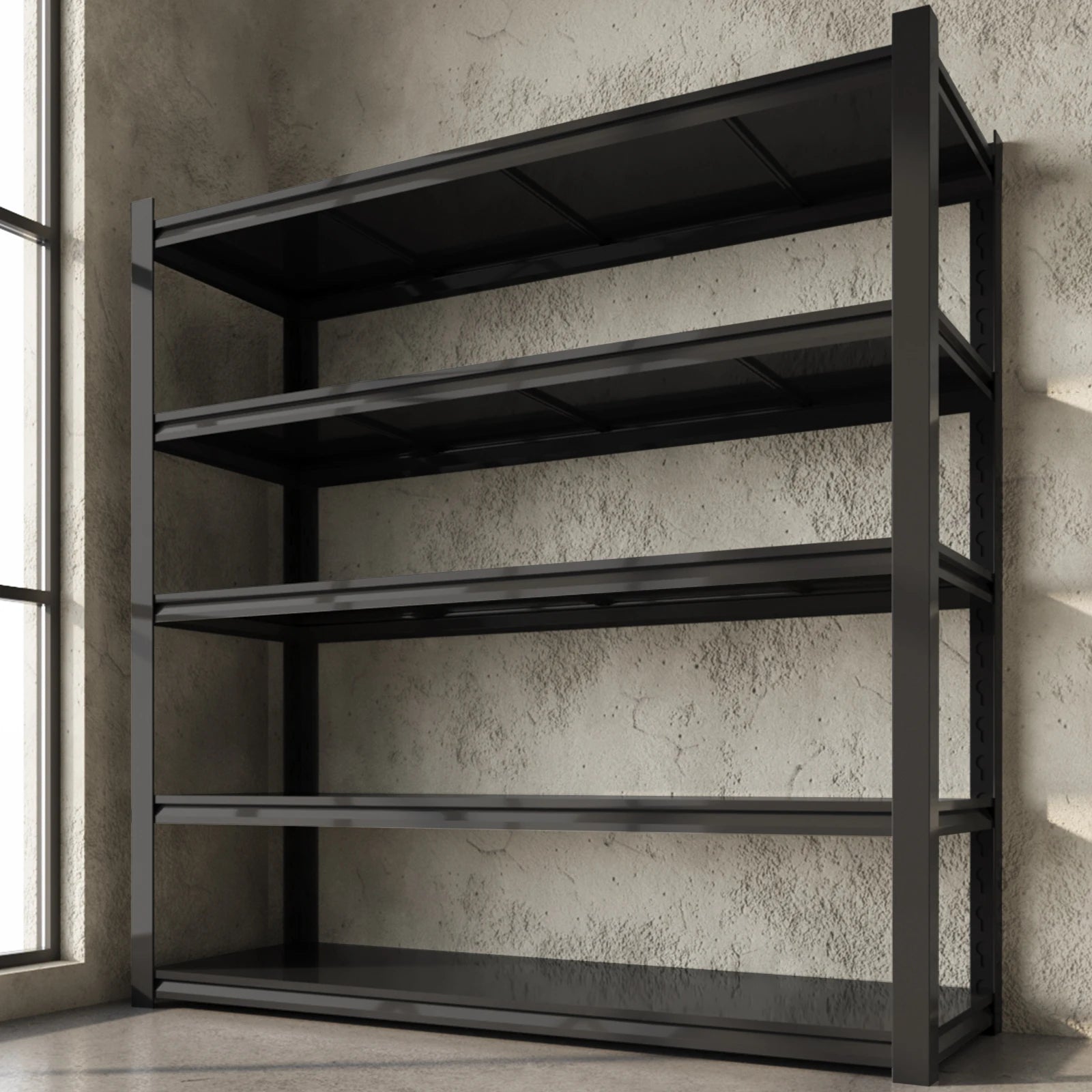 Garage Shelving Heavy Duty Storage Shelves Load 2050LBS Adjustable Heavy Duty Shelving Unit Industrial Metal Shelves Rack