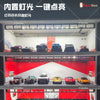 1/64 Garage Scene Model with Light Assembled Parking Lot Diorama Parking Place for Miniatures Cars Display