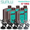 SUNLU 5KG Standard Resin 405nm LCD Printer Photon Curing Good Precision Smooth Surface Low Odor Model Garage Kit Printing