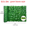 Artificial Leaf Privacy Fence Roll Wall Landscaping Fence Privacy Fence Screen Outdoor Garden Backyard Balcony Green Basket