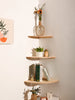 Scalloped Corner Shelves Floating Wall Shelf Storage Rack Wooden Wall Decor Bedroom Living Room Kitchen  Home Decorations Ledge