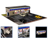 G FANS 1:64 Car Garage Models Shop Parking Building Led Diorama Building Scene Model with Lights Car Garage Diorama Scene Model