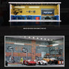 Adult 1/64 Scale Garage Scene Model Simulation With Lights Parking Lot Model Showroom Miniature Car Model Display Box Alloy Car