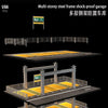 Car Garage Diorama Model 1:64 Steel Frame Multi-Level Garage - 3/4 Story US/JP Style for Diecast Car Display & Collectors