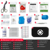 155pcs Emergency Medicial First Aid Bag Mini Travel Camping Car Outdoor Rescue Survival Kit Portable EVA Case Storage