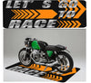 Styles Motorcycle garage Display Carpet Floor Mat Garage Racing Moto Electric Vehicle Mat Entrance Anti Slip Doormat Bedroom Rug