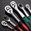 72/24 Tooth Quick Ratchet Wrench 1/2 1/4 3/8 3 Size Flying Wrenches Two-way Socket Wrench Repair Tools for for Vehicle Bicycle