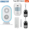 Tuya Smart Wireless Home Security PIR Alert Infrared Sensor WIFI Alarm system Anti-theft Motion Detector Alarm 85DB Siren
