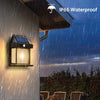 Outdoor Motion Sensor Solar Wall Light - IP65 Waterproof LED Safety Light for Patio, Deck, Porch, Barn & Balcony