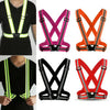 Highlight  Straps Adjustable Safety Vest Elastic Band For Adults and Children  Running Riding Clothing 12 Colors