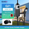 EV Charger 3.5KW 7.3KW 11KW 22KW 16A 32A Type 2 Portable Electric Vehicle Charging 7Meter Bluetooth APP EV Car Charging Station
