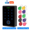 Tuya NFC Bluetooth Backlit Touch Keypad Access Control IP65 Waterproof RFID 13.56MHz Biometric Fingerprint Door Opener Keyboard