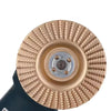 3 pieces of wood polishing tools,including angle grinder, burr grinding disc, burr grinding wheel, and woodworking grinding tool