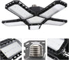 LED Garage Light Bulbs, Super Bright Garage Lighting with 5 Adjustable Panel E27 Screw Socket LED Shop Light for warehouse