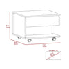 Luanda Lift Top Coffee Table, Casters, One Shelf Espresso