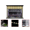 GFans 1/64 Car Garage Diorama Model Storage Display Box Small Garage Scene Acrylic Car Showroom Parking Lot Kids Xmas Gift Toys