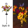 Garden Summer External Solar Lights Eternal Flower Sunflower LED Solar Lawn Lamp Festival Outdoor Wedding Camping Party Decor