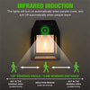 Outdoor Motion Sensor Solar Wall Light - IP65 Waterproof LED Safety Light for Patio, Deck, Porch, Barn & Balcony