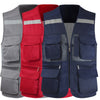 Men's Summer Mesh Vest Photography Work Multi-Pockets Outdoors Journalist's Vest Sleeveless Jackets
