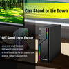Mini ITX Case ARGB Small Form Factor SFF Mini-Tower HTPC PC Cases Vented Panels 0.8mm SPCC Computer Chassis Suitable for ITX