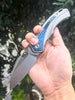 M390 Steel Folding Knife TC4 Titanium Alloy Handle Bearing Camping Outdoor Survival Hunting EDC Rescue Fishing Defense Tool