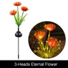 Garden Summer External Solar Lights Eternal Flower Sunflower LED Solar Lawn Lamp Festival Outdoor Wedding Camping Party Decor