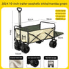 Collapsible Wagon Cart with Wheels Foldable - Folding Utility Wagons Carts Wagons for Grocery Sports Garden Shopping Camping