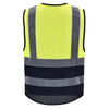 AYKRM High Visibility Reflective Vest  Safety Zip Pocket Hi Viz Security Waistcoats Multi Customized Logo Construction