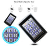 5YOA Metal Keypad Reader LED Backlight RFID 125khz For Access Control System Proximity Card Standalone User Door Lock Entry